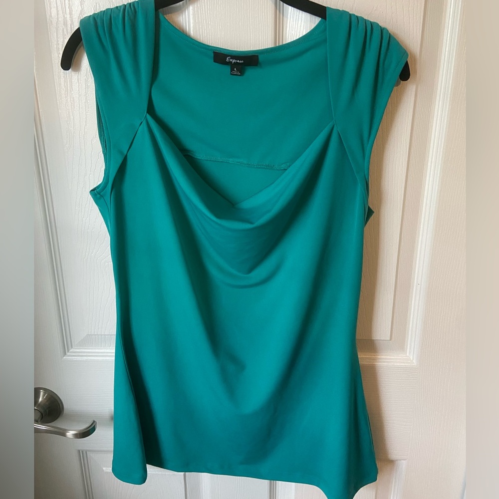 Women‘s Express Teal Blouse Size Large